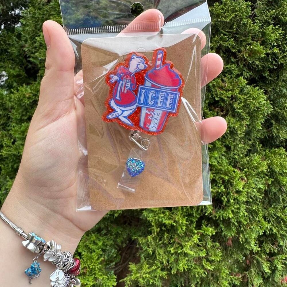 Icee Drink Badge Reel